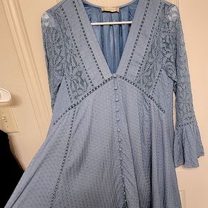 Baby blue boho Dress